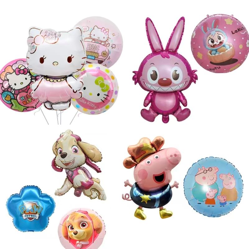 कार्टुन मुद्रित पन्नी बेलुनहरू