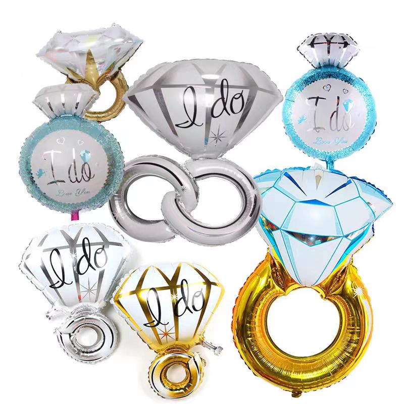 सगाईको औंठी पन्नी बेलुन