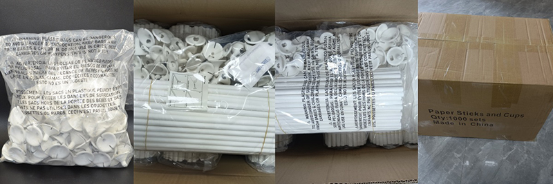 Paper balloon stick holders bag