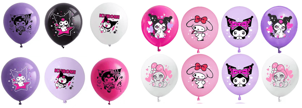Kuromi Party Latex Balloon Kuromi Party Latex Balloon