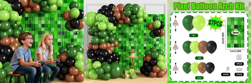 Minecraft balloon arch kit
