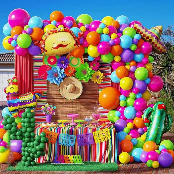 मेक्सिकन fiesta बेलुन बेलुन आर्कलल किट